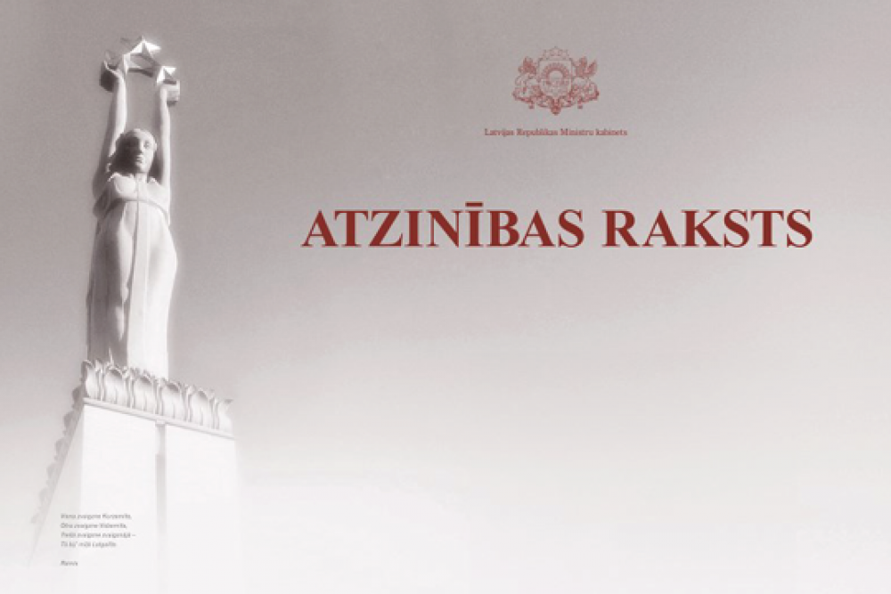 Ministru kabineta Atzinības raksti pasniegti izciliem transporta un ...
